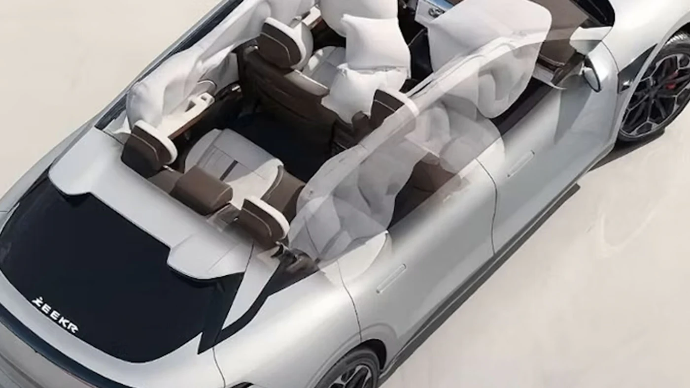 Karosseriestruktur und Airbag-Konzept des Zeekr 7GT